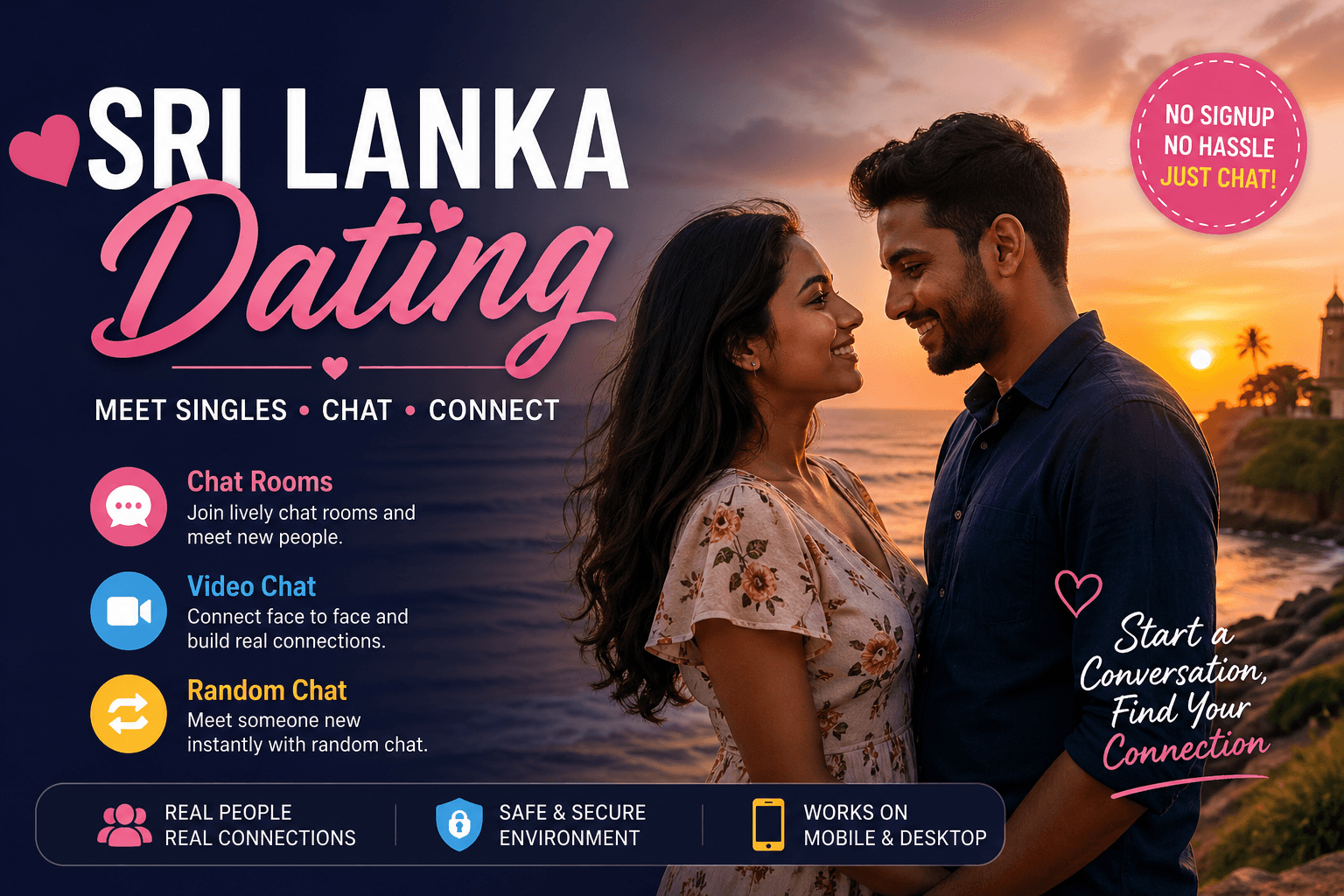 Sri Lanka Dating – Meet Singles Online with Chat, Video and Random Chat
